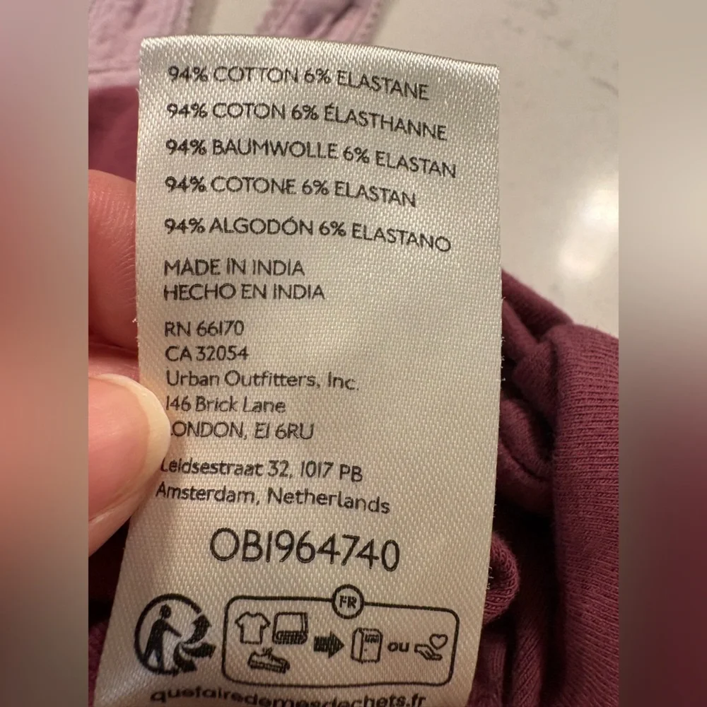 Free People 2 Tone Maroon Sleeveless Cami Camisole Crop Tank Top Size Small‎